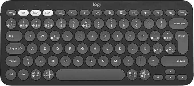 Logitech Pebble Keys 2 K380s Teclado Bluetooth Multidispositivo Grafito