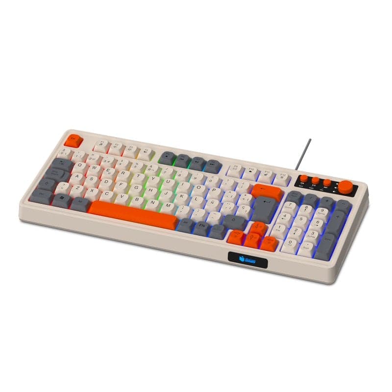 PcCom Essential RetroWave Teclado Multicolor