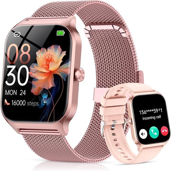 CASCHO Reloj Inteligente Mujer 1.85" HD Smartwatch con Llamadas